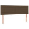 vidaXL voodipeatsid, tumepruun, 144x5x78/88 cm, kangas