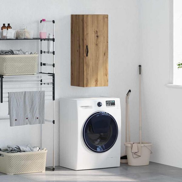 vidaXL Seinakapp K&auml;sit&ouml;&ouml;puu 34,5 x 34 x 90 cm Tehispuit