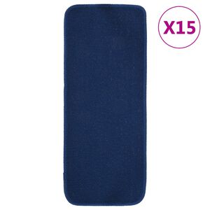 vidaXL libisemisvastased trepimatid 15 tk 60x25 cm sinine ristk&uuml;lik