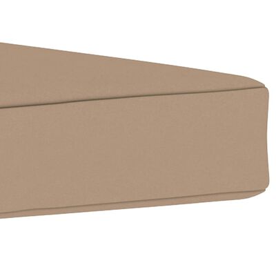 vidaXL põrandapadi/euroaluse istumispadi 60x61,5x6 pruunikas, kangast