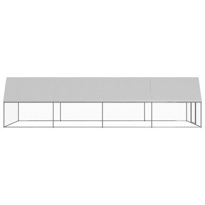 vidaXL õue kanapuur, 3 x 8 x 2 m, tsingitud teras