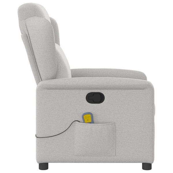 vidaXL Massage Recliner Tool Cloud Grey Fabric