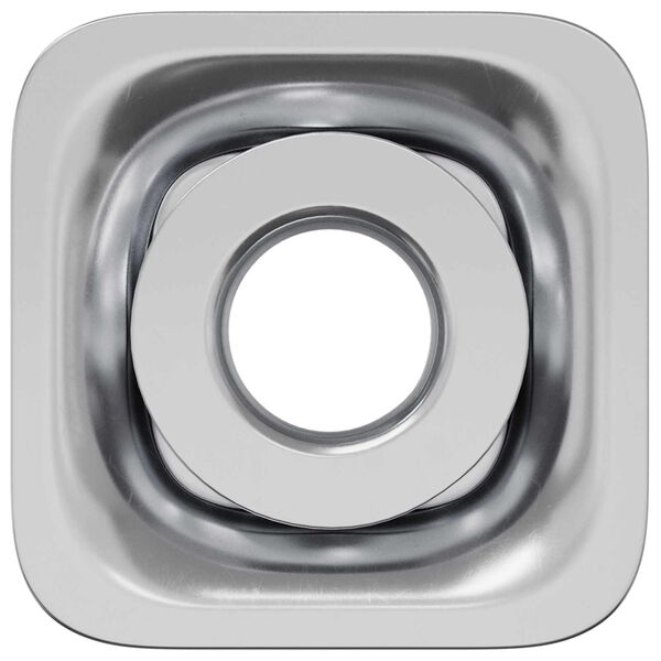 vidaXL Keermega toru sisestus 2 pcs Must ja h&otilde;bedane Tsinkteras