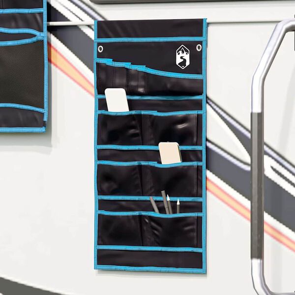 vidaXL Hoiustamise kott Must ja Sinine 63.5 x 40 cm oxford