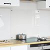 vidaXL Kögi Splashback Läbipaistev 70 x 60 cm karastatud klaas