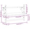 vidaXL lattidega seinariiulid 2 tk, Sonoma tamm, 40 x 25 x 30 cm