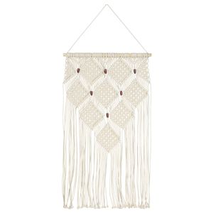 vidaXL makramee seinavaip 40 x 80 cm puuvill