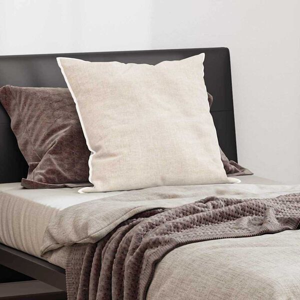 vidaXL Padi padjaga Valge 80 x 80 cm Puuvill