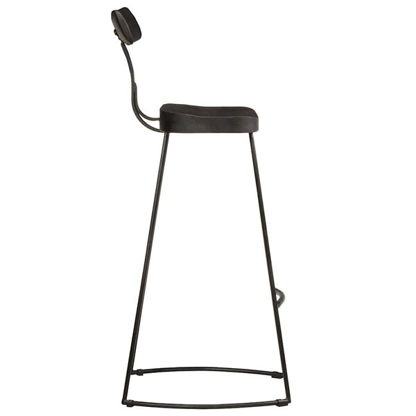 vidaXL baaritoolid 2 tk must 49x43x103 cm t&auml;ispuidust mango