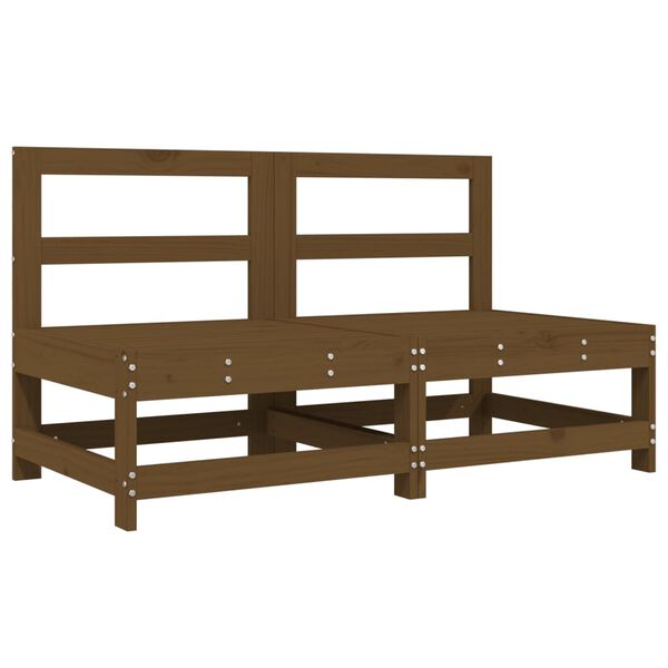 vidaXL 6-osaline aiadiivanikomplekt, meepruun, m&auml;nnipuit