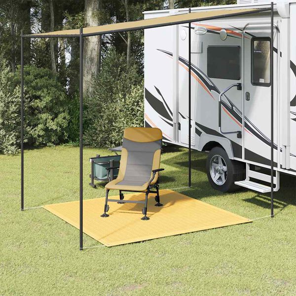 vidaXL telgimatt, beež, 250 x 250 cm, HDPE