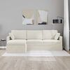 vidaXL Diivan cream &Uuml;ldm&otilde;&otilde;tmed: 228 x 134 x 80 cm (L x S x K) Samet