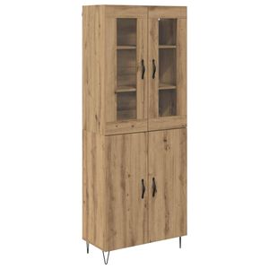 vidaXL K&otilde;rgushein K&auml;sit&ouml;&ouml;puu 69,5 x 34 x 180 cm Tehispuit