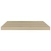 vidaXL seinariiul, tamm, 60 x 23,5 x 3,8 cm MDF