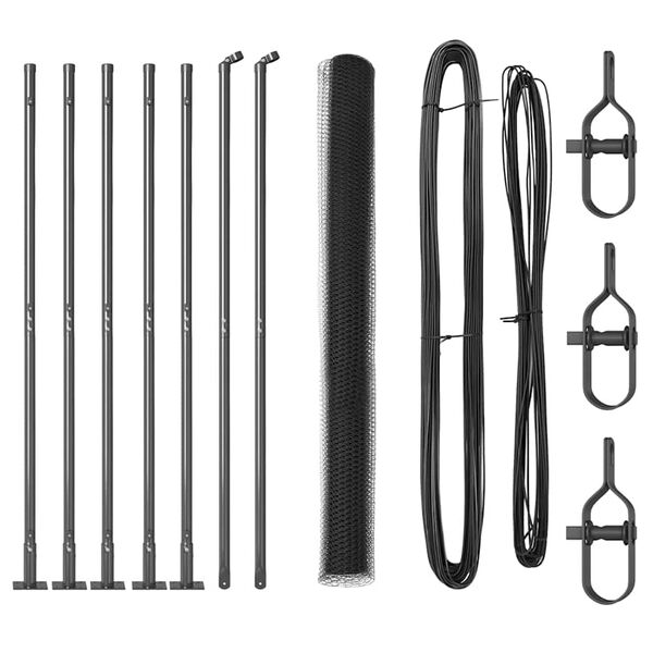 vidaXL Aiapost Hall 10 x 1,4 m (13 mm v&otilde;rk) Terased ja PVC