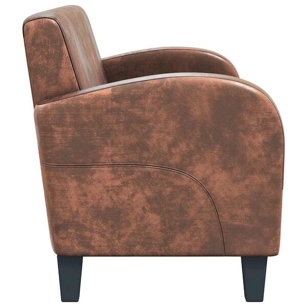 vidaXL 2-kohaline diivan, kunstseemisnahast, pruun