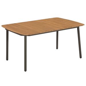 vidaXL aialaud, 150 x 90 x 72 cm, akaatsiapuit ja teras