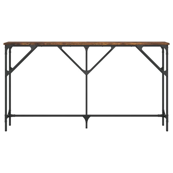 vidaXL konsoollaud, suitsutatud tamm, 140x23x75 cm, tehispuit