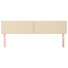 vidaXL voodipeatsid 2 tk, kreemjas, 100x5x78/88 cm, kangas