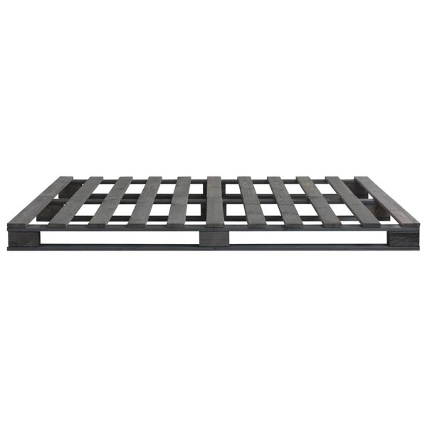 vidaXL kaubaalustest voodiraam hall, tugev m&auml;nnipuit, 200 x 200 cm