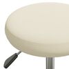 vidaXL Massage Stool Velvet Cream