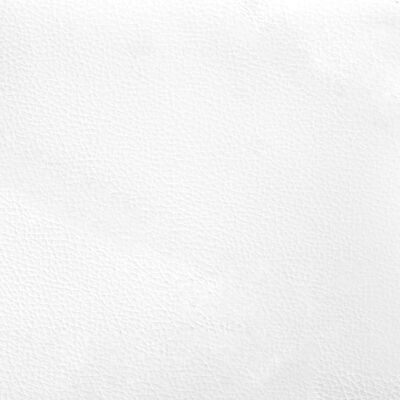 vidaXL pööratav mänguritool jalatoega, valge ja must, kunstnahk