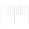 vidaXL metallist voodipeats, valge, 140 cm