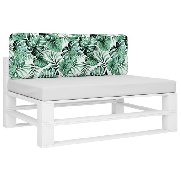 vidaXL euroaluse istmepadi, lehemuster, 120x40x12 cm, kangas