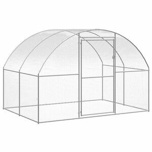 vidaXL kanakuut, 3 x 2 x 2 m, tsingitud teras