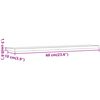 vidaXL riiuliplaadid 4 tk, vana puit, 60x10x1,5 cm, tehispuit