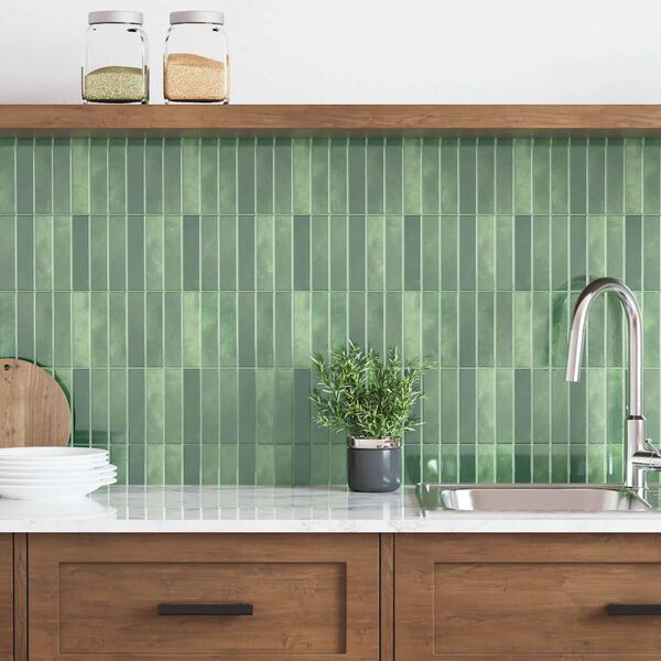 vidaXL Ristk&uuml;likukujuline Plaat 20 pcs Tume rohelise 29 x 23 x 0,08 cm