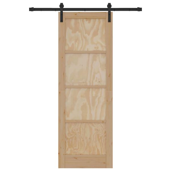 vidaXL Libisev uks Pruun 73,5 x 211 cm Tahke m&auml;nd