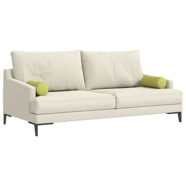 vidaXL Padjad 2 pcs Hele roheline Ø 15 x 40 cm kangas