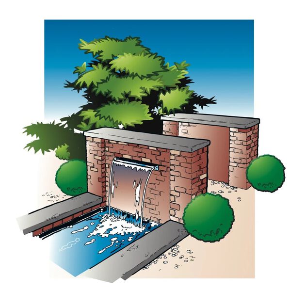 Ubbink Niagara purskkaev 30 cm roostevabast terasest