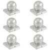 vidaXL postiotsad 6 tk, kuulid, tsingitud metall, 101x101 mm