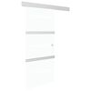 vidaXL liuguks, ESG-klaas ja alumiinium, 90 x 212 cm, h&otilde;bedane