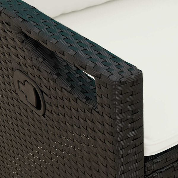 vidaXL Aiapink Must ja kreem 105 x 60 x 112 cm Teras ja pol&uuml;ester