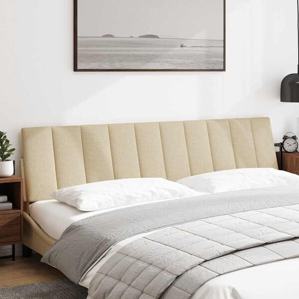 vidaXL voodipeatsi padi Hanko, kreemjas, 200 cm, kangas