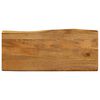 vidaXL lauaplaat, 90x40x2,5 cm, naturaalsete servadega, mangopuit