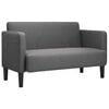 vidaXL istme diivan, tumehall, 109 cm, velvetist kangas