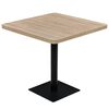 vidaXL kandiline bistroolaud MDF ja teras 80 x 80 x 75 cm, tammev&auml;rvi