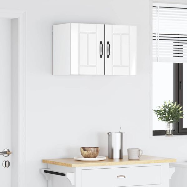 vidaXL K&ouml;&ouml;gikapp Lucca 2 pcs K&otilde;rgl&auml;ikega valge 30 x 31 x 40 cm