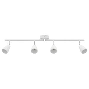 vidaXL Lae kohtvalgusti Valge 70 x 12,5 x 10,5 cm Metall
