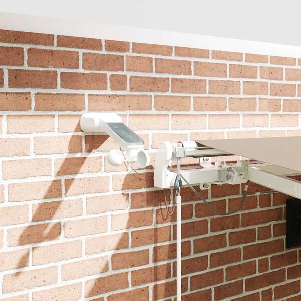 vidaXL K&auml;igukohandatav varikatus Beež 450 &times; 300 cm Pol&uuml;ester ja metall