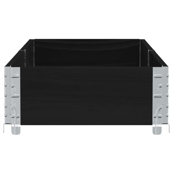 vidaXL aia taimekast, must, 150 x 50 cm, m&auml;nnipuit