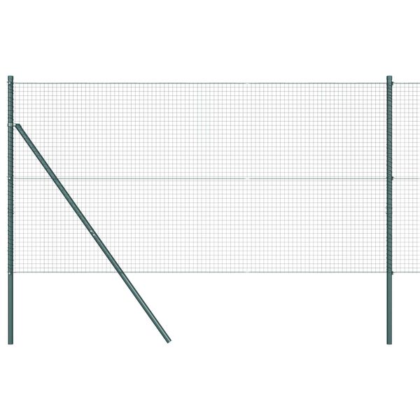 vidaXL Aiapost Roheline 10 x 1,4 m (25 x 25 mm v&otilde;rk) Terased ja PVC
