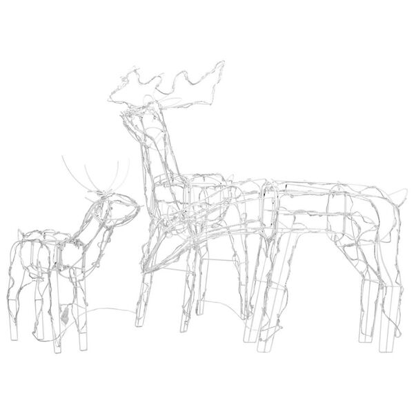 vidaXL jõulutuled põhjapõtradega 229 LEDiga