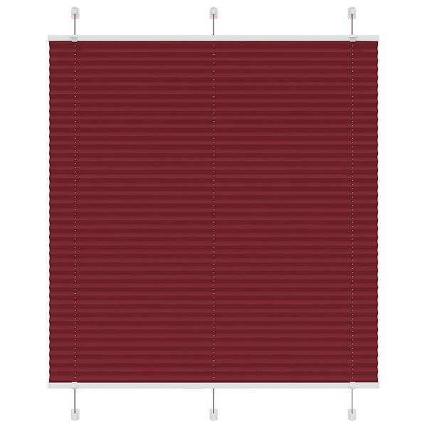 vidaXL plisseeritud ruloo Bordeaux punane 120x150 cm Kanga laius