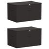 vidaXL Salvestuskarp 2 tk Mittekootud kangas 55 x 35 x 32 cm 61,6 L