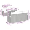 vidaXL Aia Diivanikomplekt padjaga padjaga 6 pcs Must Pol&uuml; Rattan